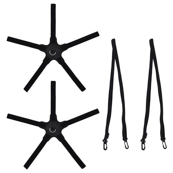 KONTONTY Indoor Basketball Training Aid Set, Adjustable Black Webbing Practice Tool for Game Use, 2 Pieces