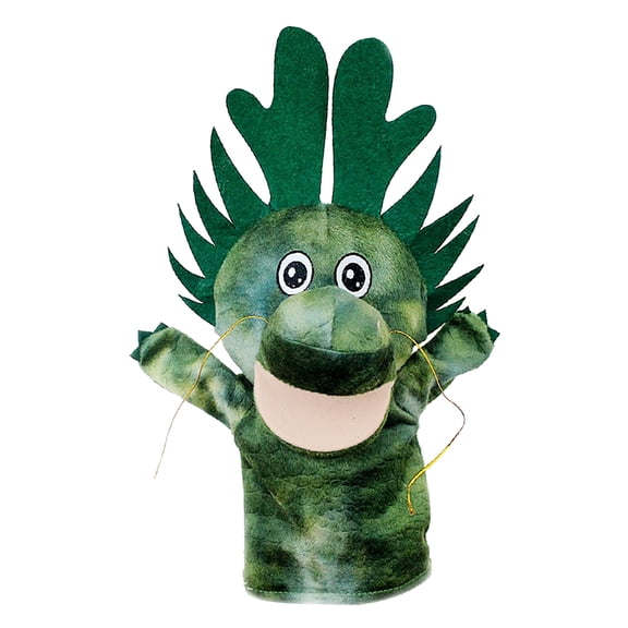KONTONTY Interactive Hand Puppet Toy Dragon Shaped Fabric 1Pack for Self-confidence Building