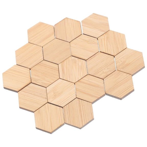 KONTONTY Japanese Zakka Dollhouse Accessories Bamboo Floorboards for Families 24 Pcs