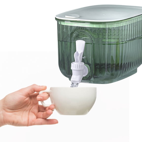 KONTONTY Party Drink Dispenser in Green with Dustproof Lid and Smooth Flow Spigot