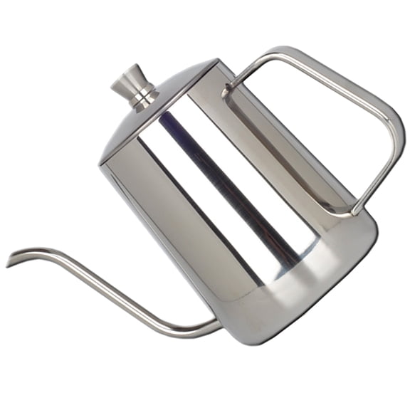 KONTONTY Tea Coffee Kettle Stainless Steel Long Spout for Cafe Use 1Pcs