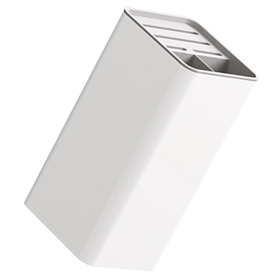 KONTONTY Kitchen Cutter Holder and Utensil Stand in White Lightweight Pet PP Material