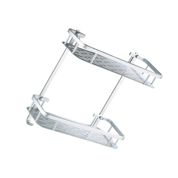 KONTONTY Kitchen Storage Rack 1Set Metal Storage Shelves Aluminum Bath Accessories 12.18X5.31X1.97in