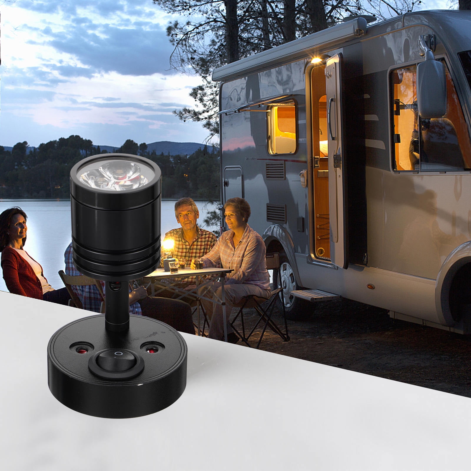 KONTONTY  LED Spotlights for Interior Reading Rv 12v Camper Car Supplies Wall Travel