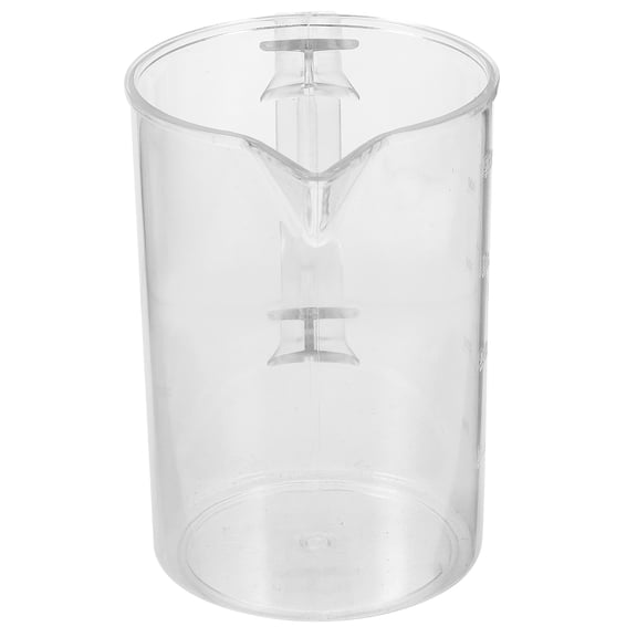 KONTONTY Clear Plastic Measuring Cup for Baking, Large Capacity, White, Accurate Ingredient Measurement