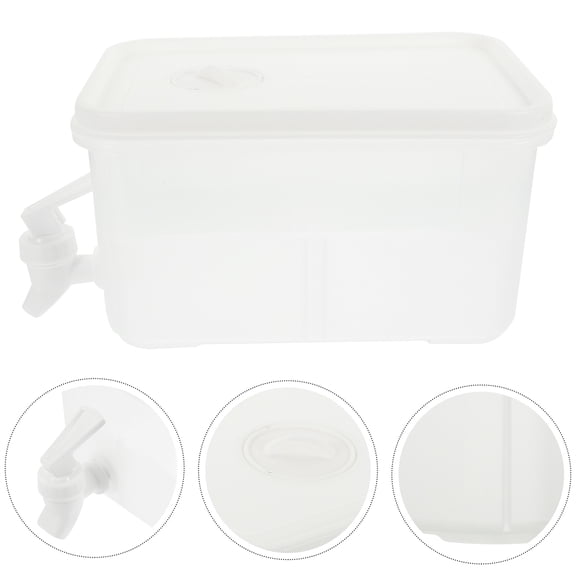 KONTONTY White Drink Dispenser for Parties Made from Heat Resistant PP Material
