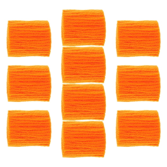 KONTONTY Orange Acrylic Latch Hook Rug Yarn for Crafts, and Stylish Fiber for Handmade Projects