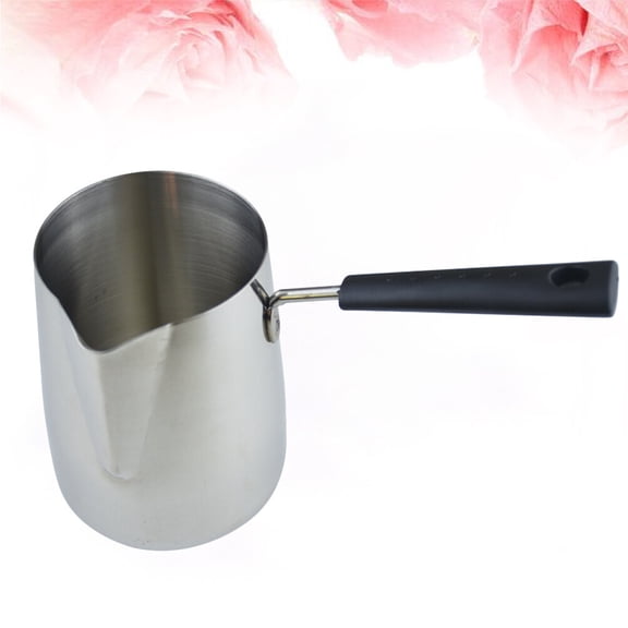 KONTONTY Durable Stainless Steel Latte Art Pitcher Silver with Eagle Mouth