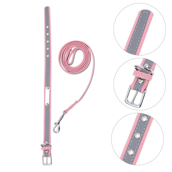 KONTONTY Lead Pet Collar Cat and Dog Leash Kit Reflective Bridegroom