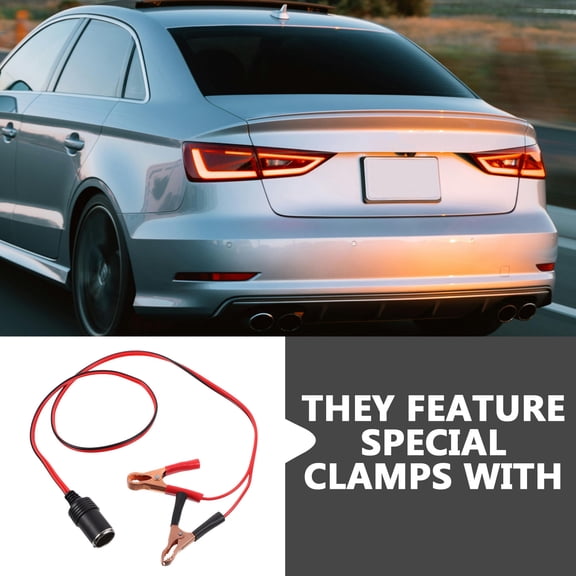 KONTONTY 1.5 Meter Car Booster Cables with Color Coded Clips and Carrying Case for Vehicle