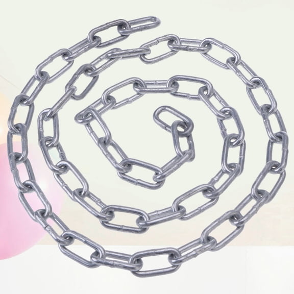 KONTONTY Link Iron Chain with Zinc Plated Coating for Commercial and Security Applications