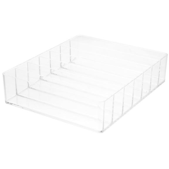 KONTONTY Clear Plastic Eyeshadow Organizer for Countertop Cosmetic Storage