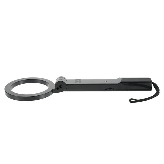 KONTONTY Black Handheld Metal Detector with Sound Light Design for Outdoor and Mall Security Inspection