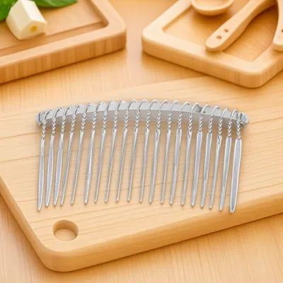 KONTONTY Metal Wedding Veil Comb for Embellishment Headdresses Women 1Pcs