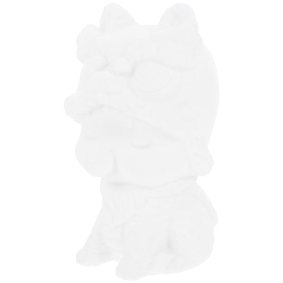 KONTONTY Money Bank for Kids Vinyl White 1Pack Decorative Item for Home Crafting