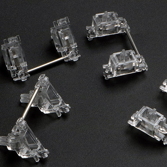 KONTONTY 1Set Transparent Satellite Stabilizer for Mechanical Keyboard Keycaps
