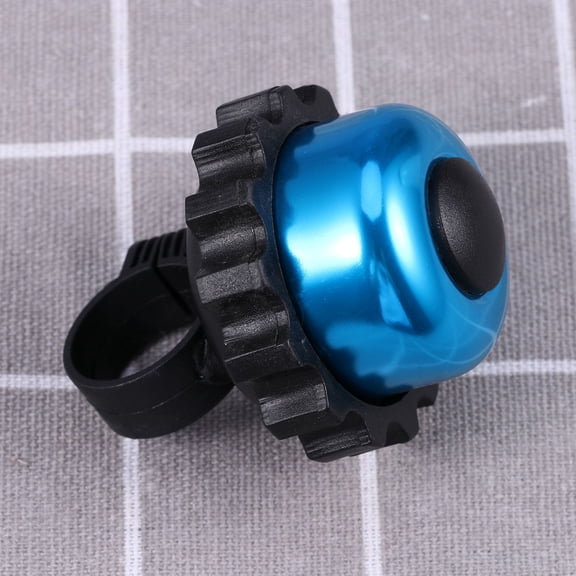 KONTONTY Mountain Bike Bell Blue Aluminium Alloy Loud Clear Sound Trigger Pull Lever Hand Control