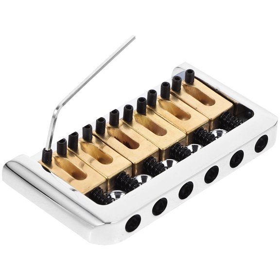 KONTONTY Multi Color Electric Guitar Bridge with Fixed Design and Intonation Adjustment Features