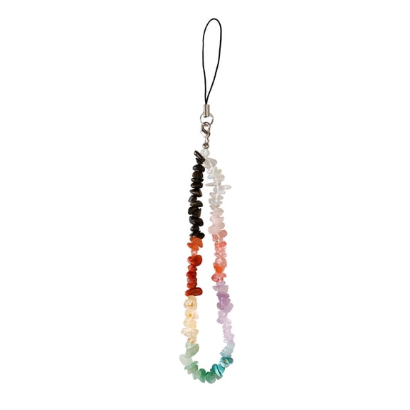 KONTONTY Beaded Phone Charm Strap with Premium Crystal Stones for Elegant Decoration