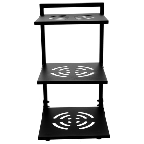 KONTONTY Premium Carbon Steel Cookware Organizer Rack for Kitchen Under Cabinet Storage