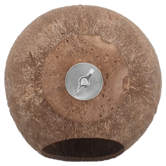 KONTONTY Natural Coconut Shell Birdhouse: Privacy and for All Parrots 1Set