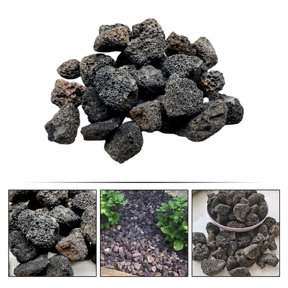 KONTONTY Natural Volcanic Rock for Aquarium Planter Garden Pathways and Water Features