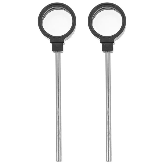 KONTONTY Oatipho Handheld Magnifying Glass, 2pcs Optical Lens for Reading and Science Experiments, Teaching Concave Lens for Classroom Use