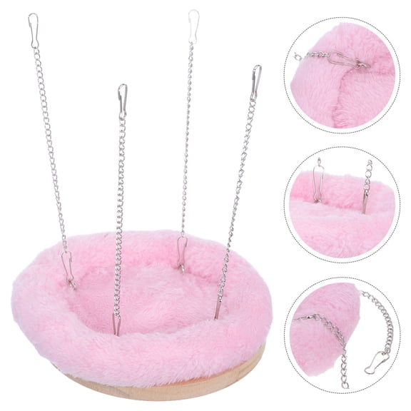 KONTONTY Parrot Hammock Winter Bed Birdcage Hanging Hammock Bird Nest Bed Hanging Swing For Parakeets Bird Cage Winter Hammock Cozy Cage Bed