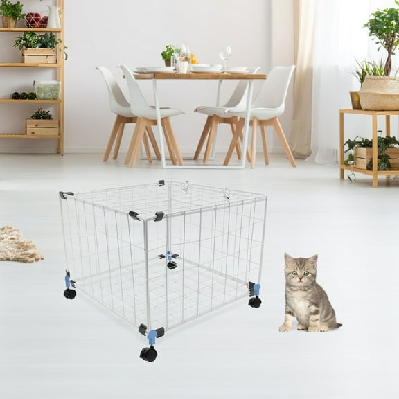 KONTONTY Pet Cage Casters with Spinner Wheels for Easy Mobility and Secure Design 4 Pcs ABS and