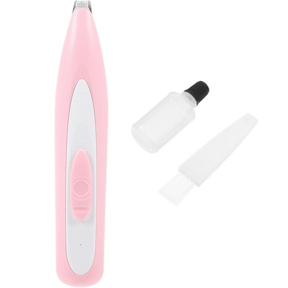 KONTONTY Pink Electric Pet Hair Trimmer with Low Noise and USB Rechargeable for ABS Material