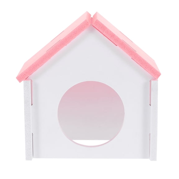 KONTONTY Hamster Hideout House for Little Mice PVC Play Area Pink 1Set