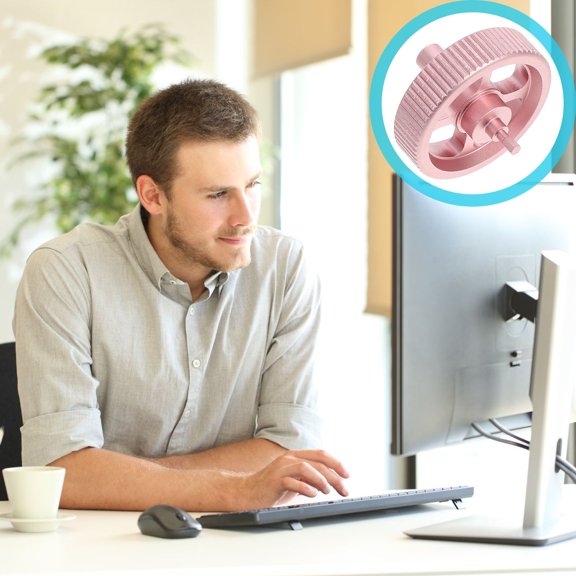 KONTONTY Pink Metal Mouse Wheel 1Pack Circular for Mouse Accessories