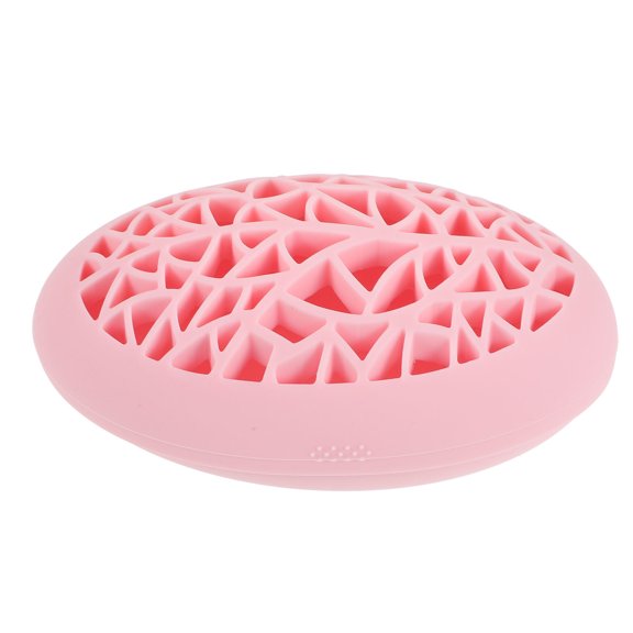 KONTONTY Pink Silicone Makeup Brush Dryer Stand with Birds Nest Design for Desktop Storage and Drying