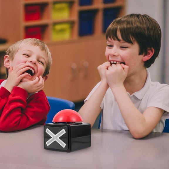 KONTONTY Plastic Quiz Game Buzzer with Sound and Light Effects, Ideal for Party Game Supplies and Entertainment