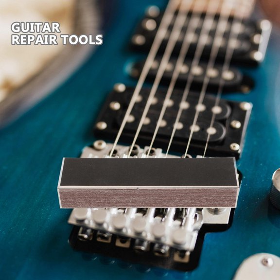 KONTONTY Plated Silver Guitar Fret Leveling File with Fine Grinding Perfect for Guitar and Bass Instruments