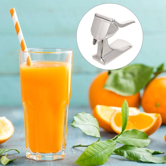 KONTONTY Manual Citrus Juicer Plated Silver for Easy and Fresh Juice Extraction