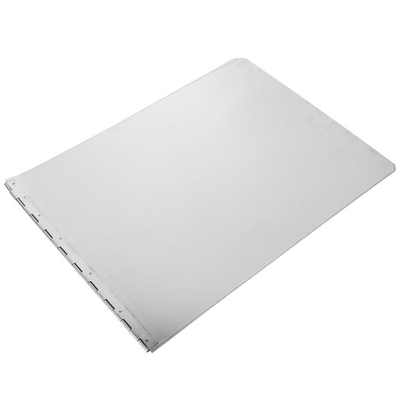 KONTONTY Plated Silver Pan Splatter Guard with Heat Resistant Foldable Design for Kitchen Use