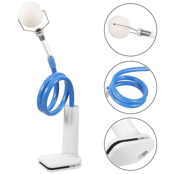 KONTONTY Professional Table Tennis Trainer Table Tennis Training Device Blue PVC 1Set