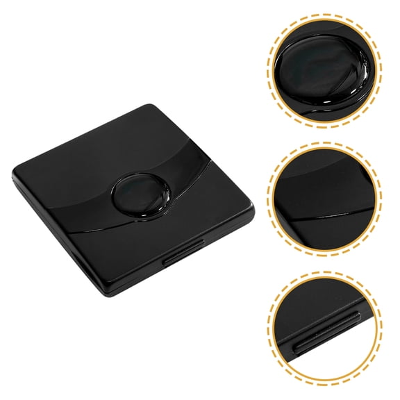 KONTONTY Black ABS Oboe Reed Storage Box Durable Reed Holder for Instrument Storage