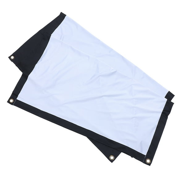KONTONTY Portable Projector Screen for Indoor Outdoor Use White Polyester 84 Installation