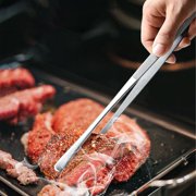 KONTONTY Stainless Steel BBQ Tongs with Ergonomic Handle for Easy and Convenient Outdoor Grilling and Barbecue Use