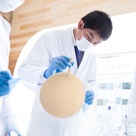 KONTONTY Practical Beige Gas Sampling Balloon Bladder for Reliable Laboratory Gas Storage