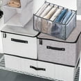 thumbnail image 1 of KONTONTY Grey Household Clothes Organizer, Multi-Functional Foldable Closet Storage Accessory, Easy to Clean and Space-Saving, 1 of 8