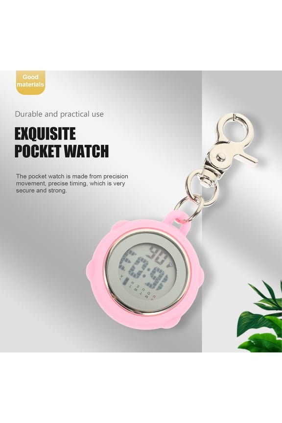 Silicone Round Pocket Watch for , Professional Medical Use, 1 Set