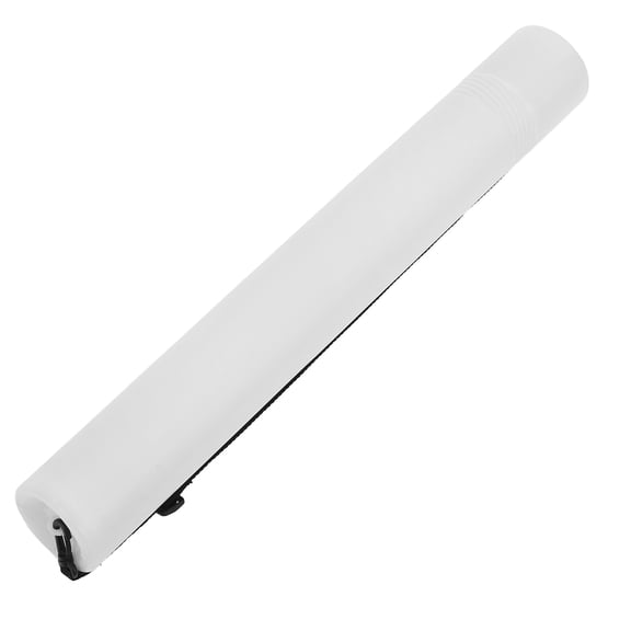 KONTONTY Multifunctional White Telescoping Poster Tube with Carrying Strap for Storage and Travel