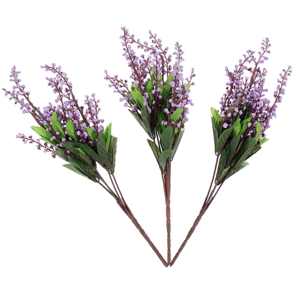 KONTONTY Artificial Plant Set 3Pcs for Photography Props, Party Decorations, Simulated Silk Cloth Plastic Decor