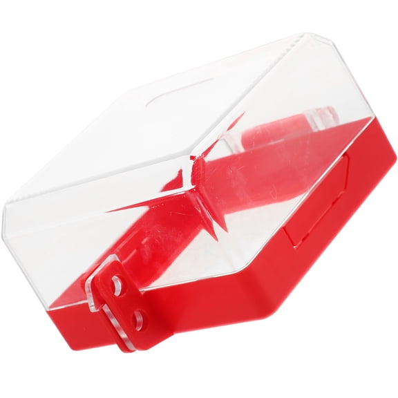 KONTONTY Red Switch Button Cover for Home and Office Protection with Locking Design and Easy Tool-Free Installation