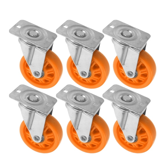 KONTONTY Quiet Rolling Nylon Caster Wheel Set for Mechanic Stool and Creeper Garage Seat Use