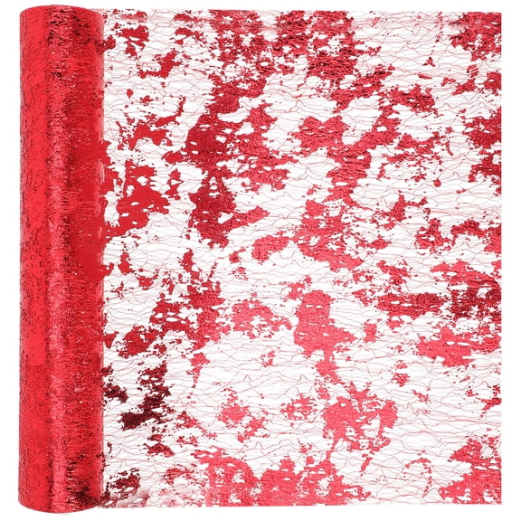 KONTONTY Red Polyester Table Runner for Home Decor Elegant Design Perfect for Weddings and Dining Events 14.0 x 72.0 Inches