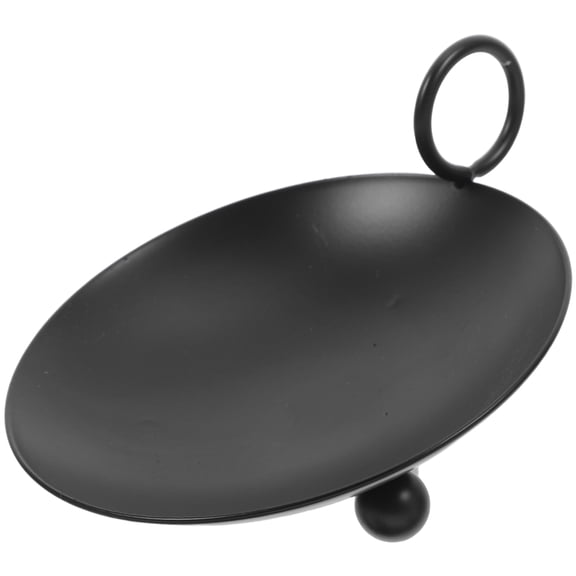 KONTONTY Stable Iron Candle Holder Tray for Pillar Candles Perfect for Events
